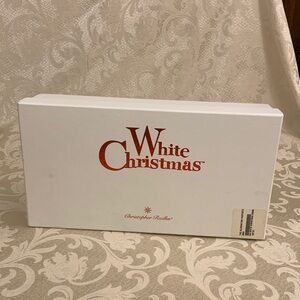 Christopher Radko storage box only, white Christmas ornaments not included